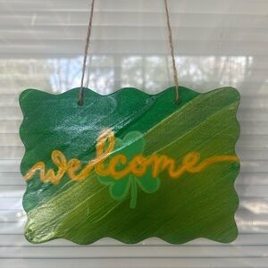 Hand Crafted Welcome Door Sign